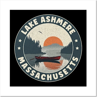 Lake Ashmere Massachusetts Sunset Posters and Art